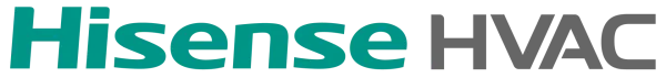 Hisense HVAC logo in teal and gray
