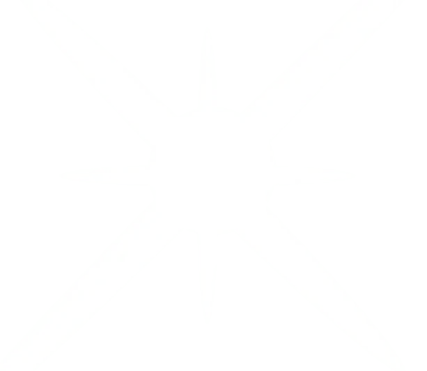 Bright starburst on black background